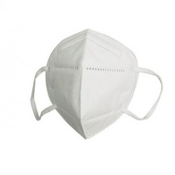Mascherina pieghevole FFP2 - senza valvola - cat. III - bianco - imb. singolarmente