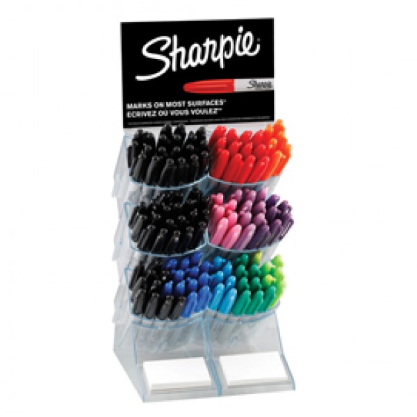 Marcatore Sharpie - punta fine - colori assortiti - Papermate - expo 120 pezzi