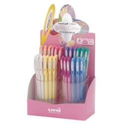 Penna Signo Angelic - colori assortiti pastel - Uni Mitsubishi - expo 48 pezzi