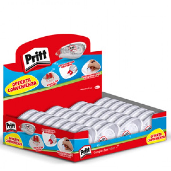 Correttore roller Compact - 4,2 mm x 10 mt - Pritt - display 32 pezzi