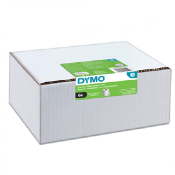 Rotolo etichette spedizione/badge - 54 x 101 mm - bianco - 220 etichette / rotolo - Dymo - value pack 6 pezzi Rotolo etichette spedizione/badge - 54 x 101 mm - bianco - 220 etichette / rotolo - Dymo - value pack 6 pezzi