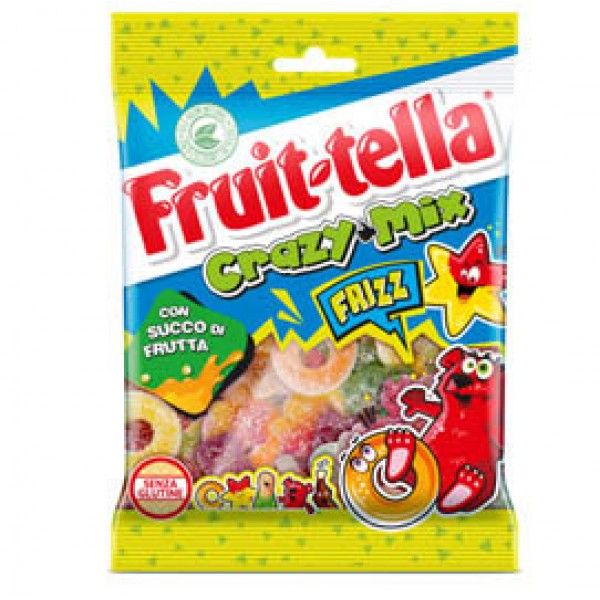 Caramella gommosa Frizz - crazy mix - 175 gr - Fruit-Tella Caramella gommosa Frizz - crazy mix - 175 gr - Fruit-Tella