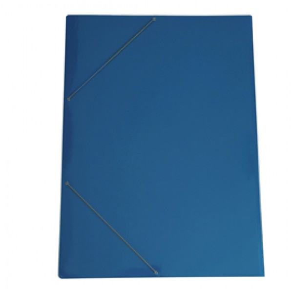 Cartella con elastico 71LD - cartoncino plast. - 70 x 100 cm - azzurro - Cart. Garda