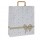 Shoppers - maniglie piattina - 22 x 10 x 29 cm - carta kraft - stars bianco - Mainetti Bags - conf. 25 pezzi