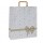 Shoppers - maniglie piattina - 36 x 12 x 41 cm - carta kraft - stars bianco - Mainetti Bags - conf. 25 pezzi