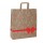 Shoppers - maniglie piattina - 22 x 10 x 29 cm - carta kraft - stars rosso - Mainetti Bags - conf. 25 pezzi