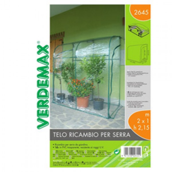 Telo di ricambio - per serra a parete Oleander - trasparente - Verdemax
