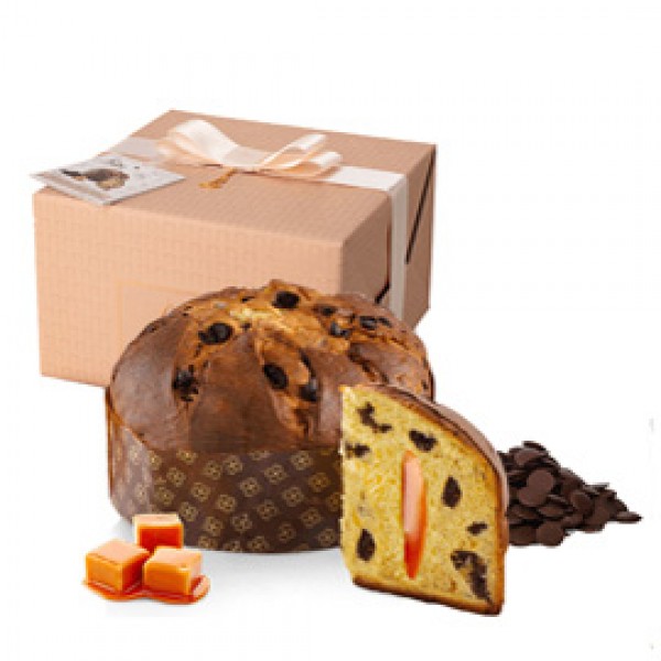 Panettone NeroSale - Linea Top Genesi - cioccolato/caramello salato - 600 gr - Loison Panettone NeroSale - Linea Top Genesi - cioccolato/caramello salato - 600 gr - Loison