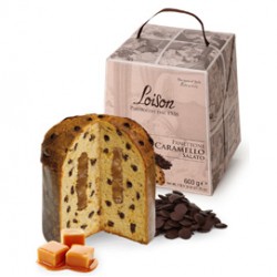 Panettone Caramello Salato - Linea Tuttigiorni - in astuccio - caramello salato - 600 gr - Loison