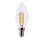 Lampada - Led - candela - 6W - E14 - 3000K - luce bianca calda - MKC