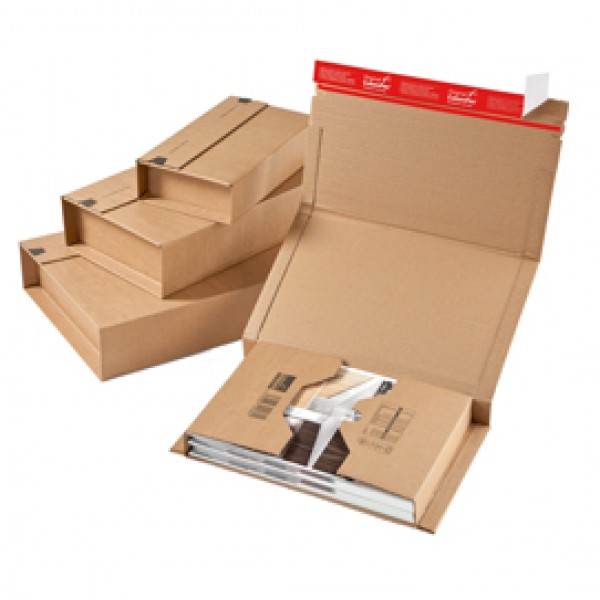 Scatola postale CP 020 - fustellata - 38 x 29 x 8 cm - cartone microonda - avana - ColomPac Scatola postale CP 020 - fustellata - 38 x 29 x 8 cm - cartone microonda - avana - ColomPac