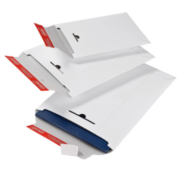Busta a sacco - in cartone - chiusura autoadesiva - C4 - 235 x 310 x 30 mm - bianco - Colompac Busta a sacco - in cartone - chiusura autoadesiva - C4 - 235 x 310 x 30 mm - bianco - Colompac