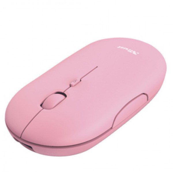 Mouse Puck - ultrasottile - wireless - ricaricabile - rosa - Trust Mouse Puck - ultrasottile - wireless - ricaricabile - rosa - Trust