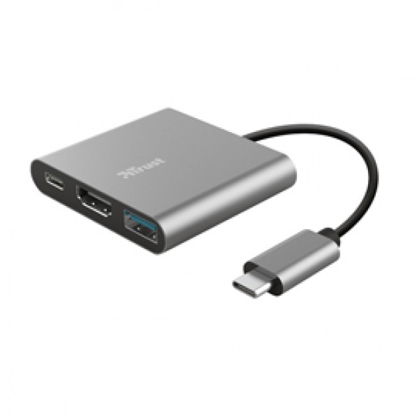 Adattatore USB-C - multiporta 3-in-1 Dalyx - Trust Adattatore USB-C - multiporta 3-in-1 Dalyx - Trust