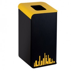 Gettacarte Rubik Evo - per raccolta differenziata - giallo - 80 L - Medial International