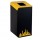 Gettacarte Rubik Evo - per raccolta differenziata - giallo - 80 L - Medial International