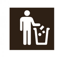 Etichetta adesiva - per raccolta differenziata - 