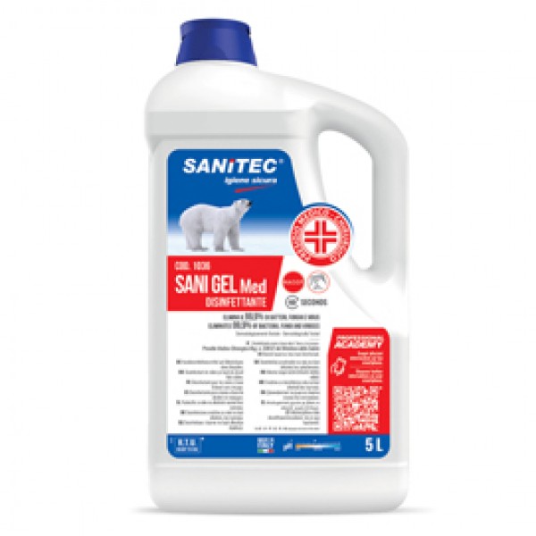 Igienizzante mani Sani Gel Med - 5 L - Sanitec Igienizzante mani Sani Gel Med - 5 L - Sanitec