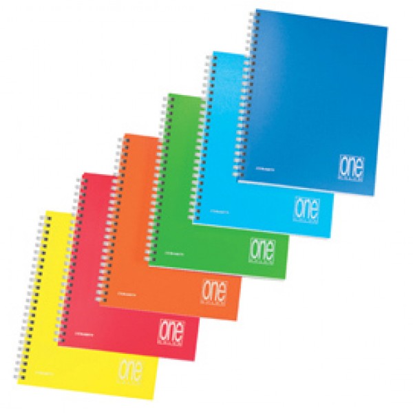 Maxiquaderno One Color - spiralato - s/fori - PPL - A4 - 80gr - 5mm - 80+1 fg - Blasetti Maxiquaderno One Color - spiralato - s/fori - PPL - A4 - 80gr - 5mm - 80+1 fg - Blasetti
