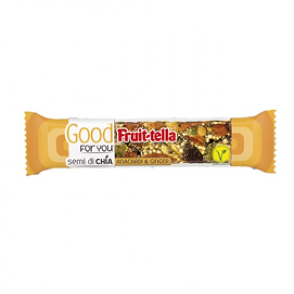Barretta frutta secca Good For You - anacardi/ginger - 36 gr - Fruit-Tella Barretta frutta secca Good For You - anacardi/ginger - 36 gr - Fruit-Tella