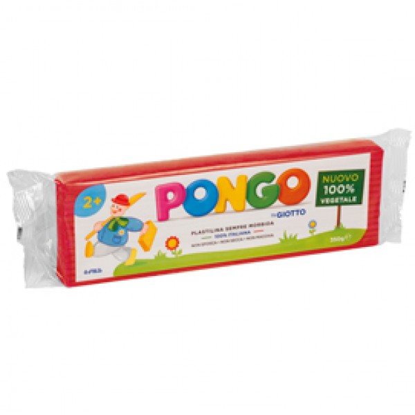 Pasta Pongo - panetto 350 gr - rosso - Giotto Pasta Pongo - panetto 350 gr - rosso - Giotto