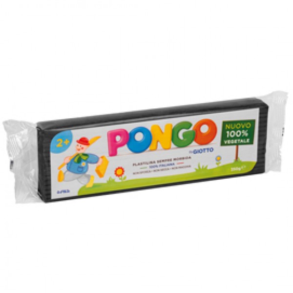 Pasta Pongo - panetto 350 gr - nero - Giotto Pasta Pongo - panetto 350 gr - nero - Giotto