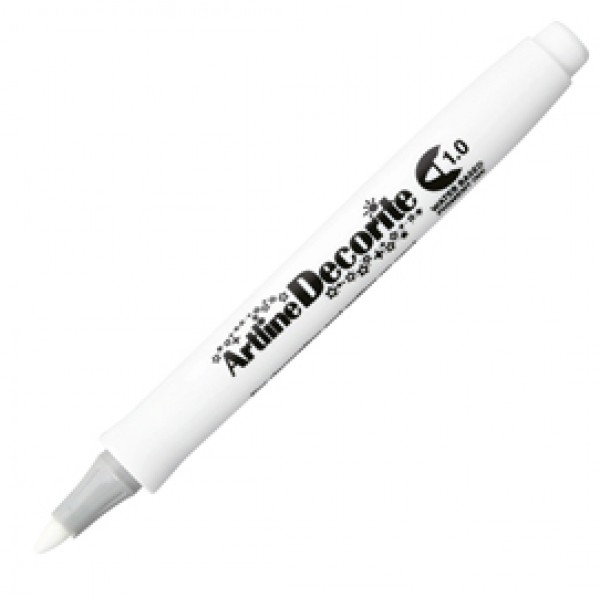 Marcatore Decorite - punta tonda - 1.0 mm - bianco - Artline Marcatore Decorite - punta tonda - 1.0 mm - bianco - Artline