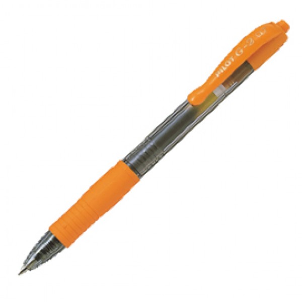 Roller gel a scatto G-2 - punta 0,7mm - arancio - Pilot Roller gel a scatto G-2 - punta 0,7mm - arancio - Pilot