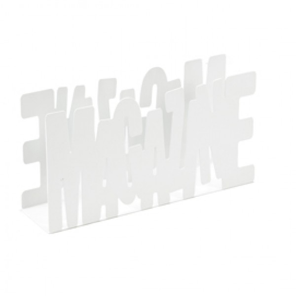 Portariviste - Magazine - acciaio verniciato - bianco - King Collection Portariviste - Magazine - acciaio verniciato - bianco - King Collection