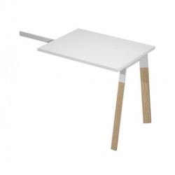 Allungo scrivanie Woody Superior - 80 x 60 x 72,5 cm - piano bianco - Artexport