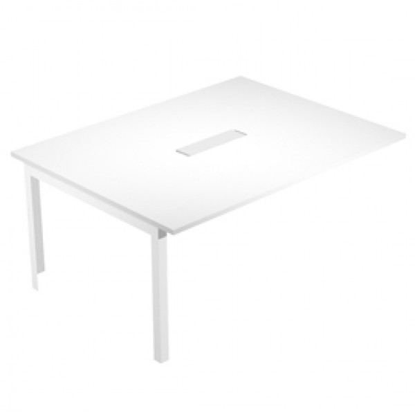 Allungo tavolo riunione Woody - 160 x 120 x 72,5 cm - piano bianco - Artexport