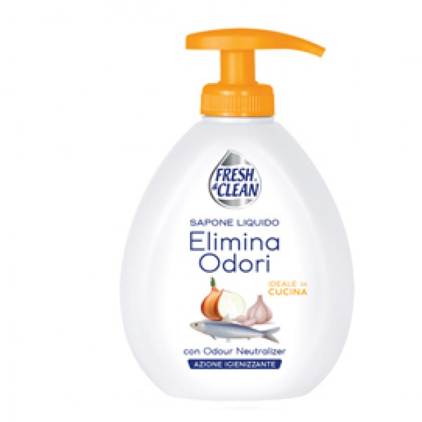 Sapone Gel - liquido - elimina odori - 300 ml - Fresh&Clean Sapone Gel - liquido - elimina odori - 300 ml - Fresh&Clean