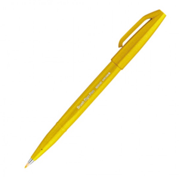 Pennarello Brush Sign Pen - giallo - Pentel