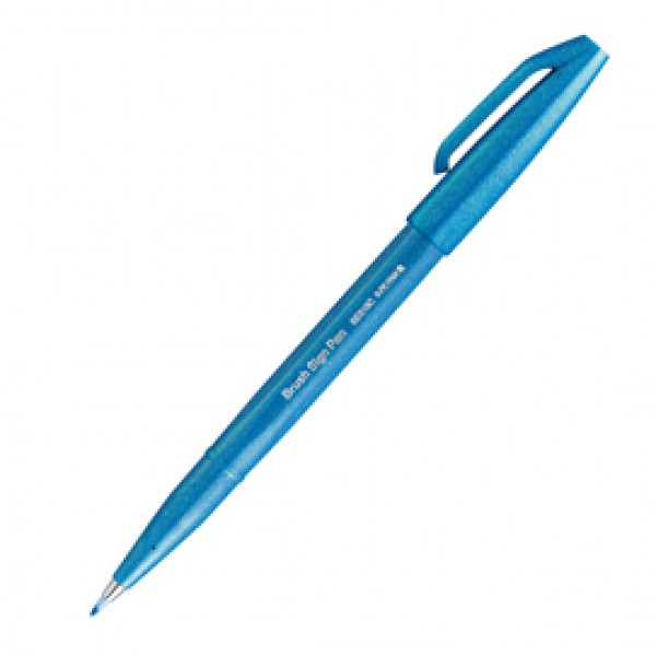 Pennarello Brush Sign Pen - azzurro - Pentel
