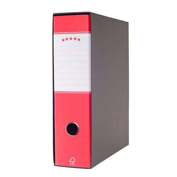 Registratori a leva - protocollo - dorso 8 cm - 23x34 cm - rosso - 943585 (conf.6) - 943585 Registratori a leva - protocollo - dorso 8 cm - 23x34 cm - rosso - 943585 (conf.6) - 943585