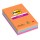 Blocco Post it® Super Sticky - 4690-3SS-BOOS - a righe - 101 x 152 mm - colori Boost - 90 fogli - Post it® - conf. 3 pezzi