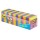 Blocco foglietti Post it® Super Sticky - 654-SS-VP24COL - 76 x 76 mm - colori assortiti - 90 fogli - Post it® - conf. 24 blocchi