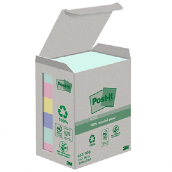 Blocco Post it® Z-Notes Green - 653-1GB - 38 x 51 mm - natural - 100 fogli - Post it® - conf. 6 pezzi Blocco Post it® Z-Notes Green - 653-1GB - 38 x 51 mm - natural - 100 fogli - Post it® - conf. 6 pezzi