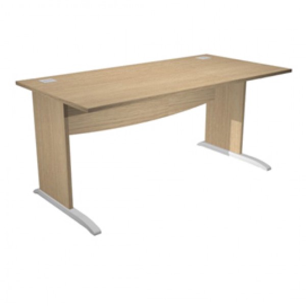 Scrivania Operativa Agorà Basic - fianchi a L melaminico - 140 x 80 x H73 cm - rovere - Artexport