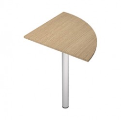 Angolare 90° Agorà Basic - gamba + supporto - per scrivanie - 80 x 80 cm - rovere - Artexport