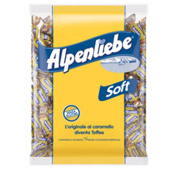 Caramelle Alpenliebe Soft - gusto caramello - 400 gr - Alpenliebe - conf. 4 buste