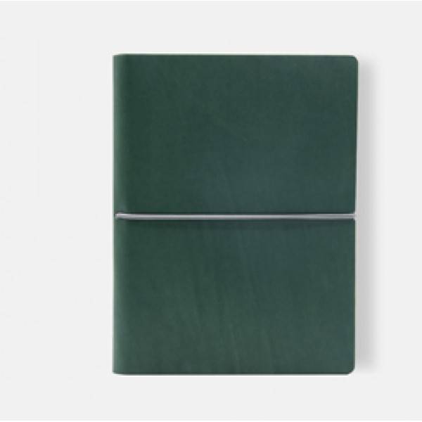 Taccuino Evo Ciak - 15 x 21 cm - fogli bianchi - copertina verde - In Tempo