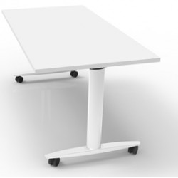 Tavolo multifunzione Taxi - con ruote - 120 x 80 x 73,7 cm - bianco - Artexport