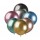 Palloncini in lattice metallizzati - Ø 48 cm - glossy assortiti - Big Party - conf. 25 pezzi