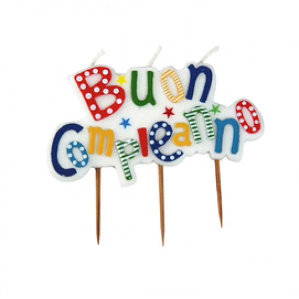 Candelina picks - Buon Compleanno - multicolor - Big Party Candelina picks - Buon Compleanno - multicolor - Big Party