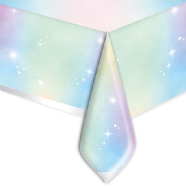 Tovaglia - plastica - 140 x 270 cm - colori soft rainbow - Big Party Tovaglia - plastica - 140 x 270 cm - colori soft rainbow - Big Party
