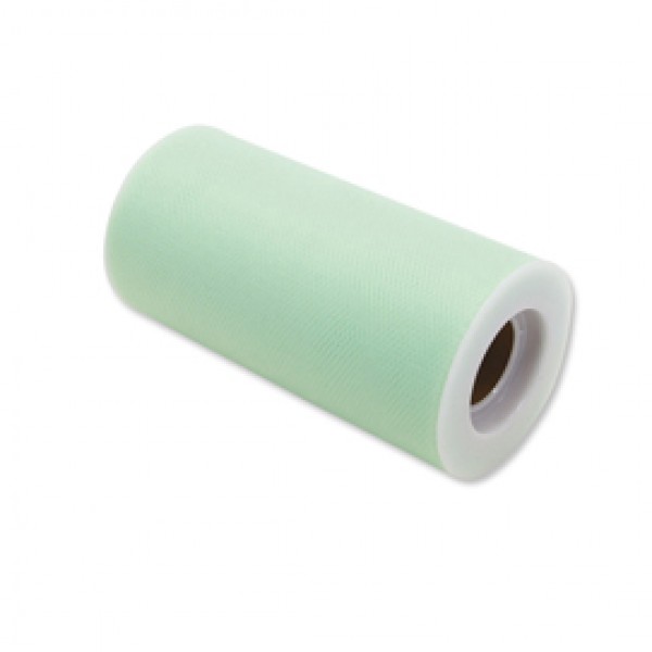 Tulle in rotolo - 12,5 cm x 25 mt - acqua marina - Big Party Tulle in rotolo - 12,5 cm x 25 mt - acqua marina - Big Party