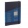 Taccuino EcoQua Plus - con elastico - rilegatura cucita - A5 - 5 mm - 80 fogli - blu scuro - Fabriano