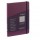 Taccuino EcoQua Plus - con elastico - rilegatura cucita - A5 - 5 mm - 80 fogli - vino - Fabriano