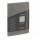 Taccuino EcoQua Plus - con elastico - rilegatura cucita - A5 - 5 mm - 80 fogli - righe - artracite - Fabriano